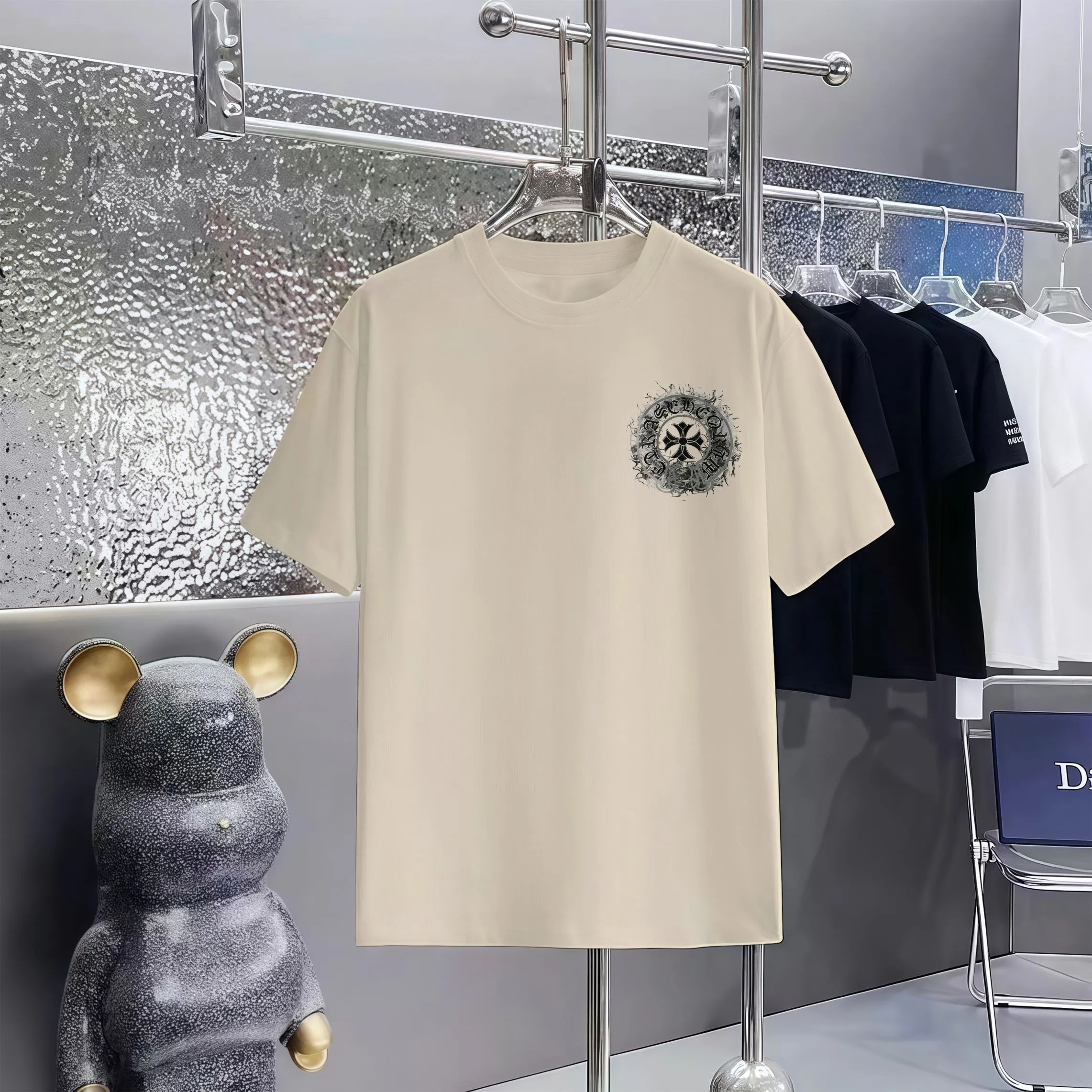 80 Chrome Hearts T 1:1 1×1 Same Style logo OS ：Black，White， ，Red， Gray Size：XS-L